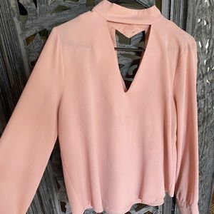 Choker neck blouse